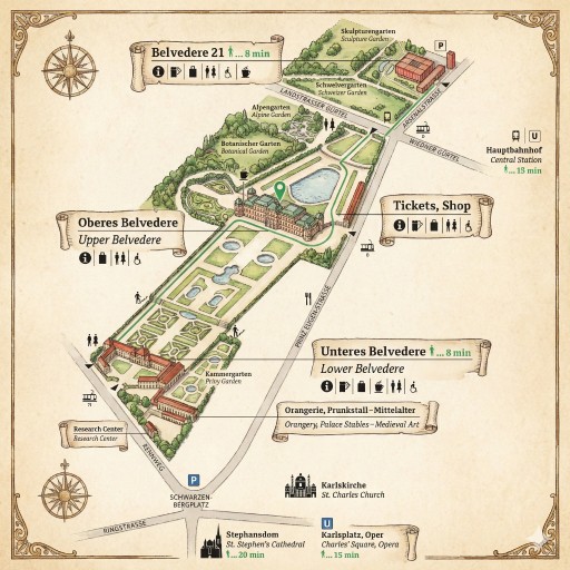 Belvedere Palace Map