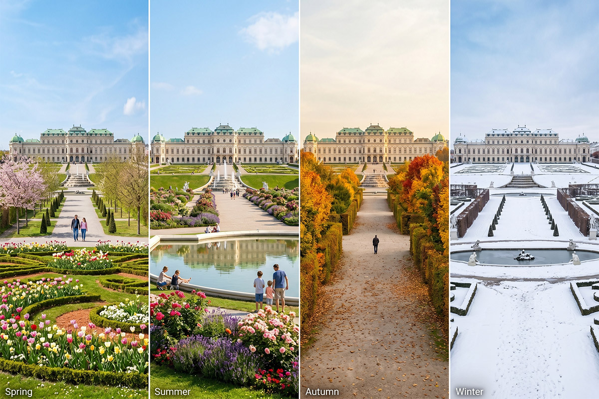 Seasonal Beauty: The Transformative Gardens of Belvedere